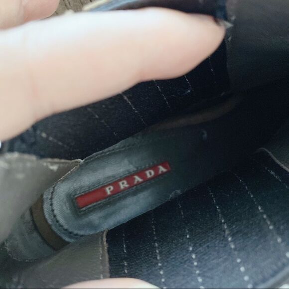 NEW Prada Leather ankle boots in camel/brown - Picture 10 of 14